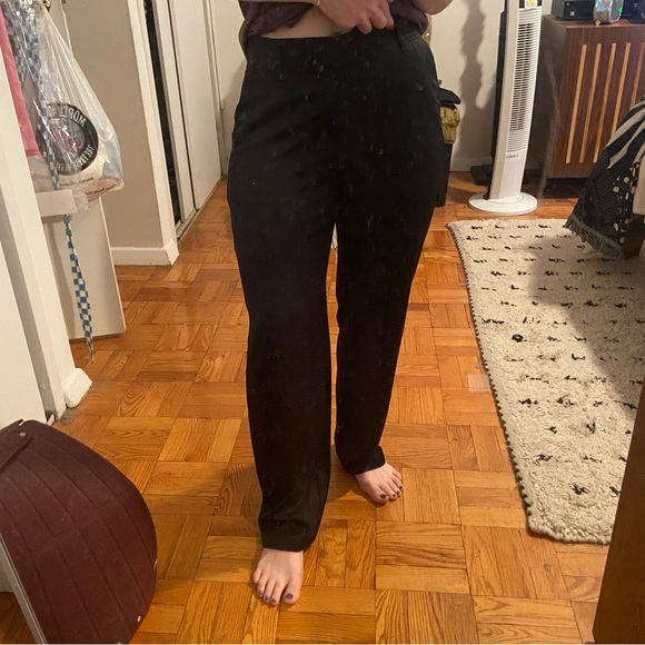 NWT Abercrombie & Fitch black silk pants - Picture 8 of 8